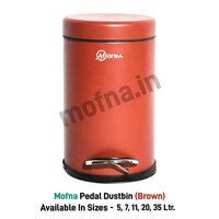 Stainless Steel Brown Pedal Bin - Application: Clinics