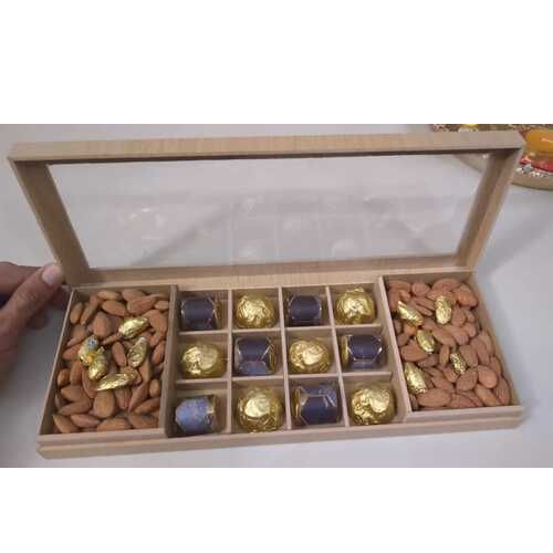 Dry Fruits And Chocolate Tray - Size: Different Available