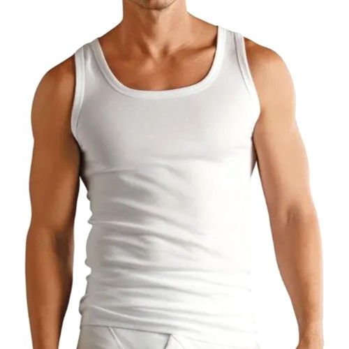 White Mens Gym Vest