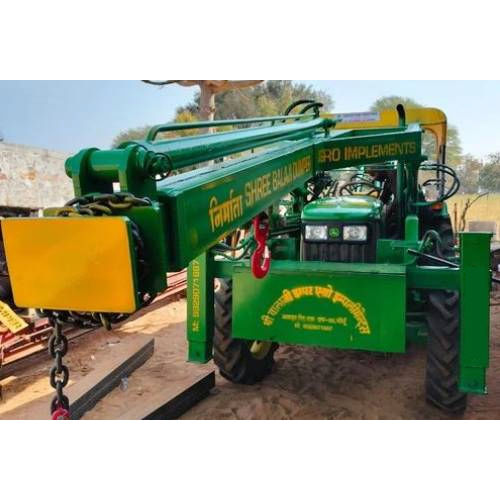 Stainless Steel / Iron Tractor Mounted Pole Erection Machine