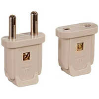 2 Pin Male Female Plug - White, 50 Hertz Frequency, Rated Voltage 16 Volt | Electric Fitting With Warranty Included
