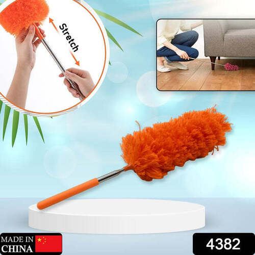 ADJUSTABLE LONG HANDLE MICROFIBER DUSTER FOR CLEANING 4382A