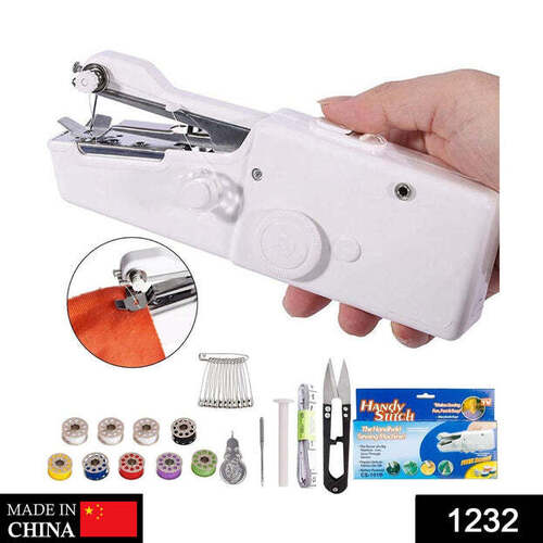 HANDHELD PORTABLE MINI ELECTRIC CORDLESS SEWING MACHINE FOR BEGINNERS (1232)