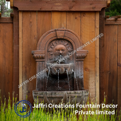 LION FACE WATER WALL FOUNTAIN IN FRP
