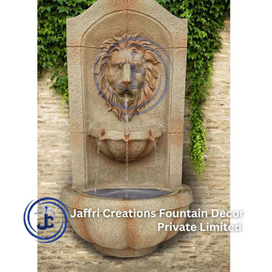 LION FACE WATER WALL FOUNTAIN IN FRP