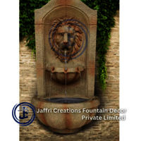 LION FACE WATER WALL FOUNTAIN IN FRP