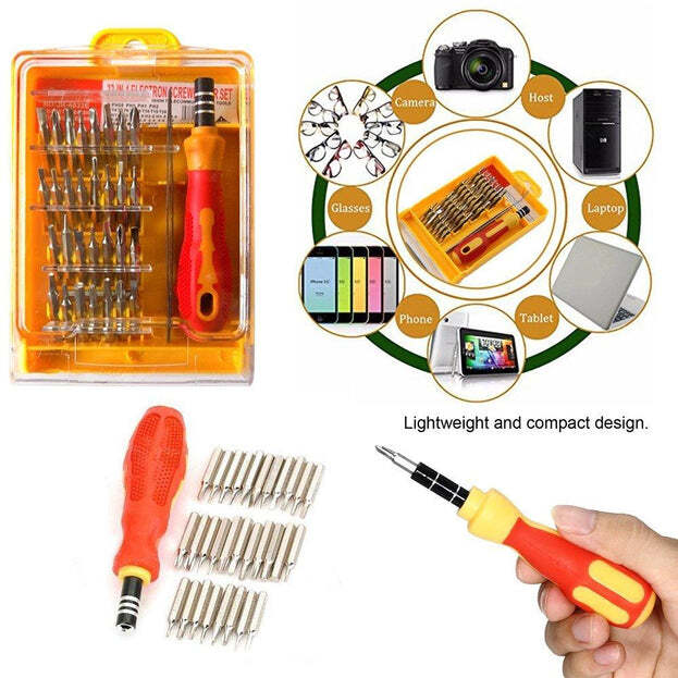 SCREWDRIVER SET 32 IN 1 WITH MAGNETIC HOLDER (0430)
