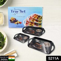 SERVING TRAY SET (PACK OF 3 PCS) (SMALL MEDIUM LARGE) (MULTICOLOUR) 5211