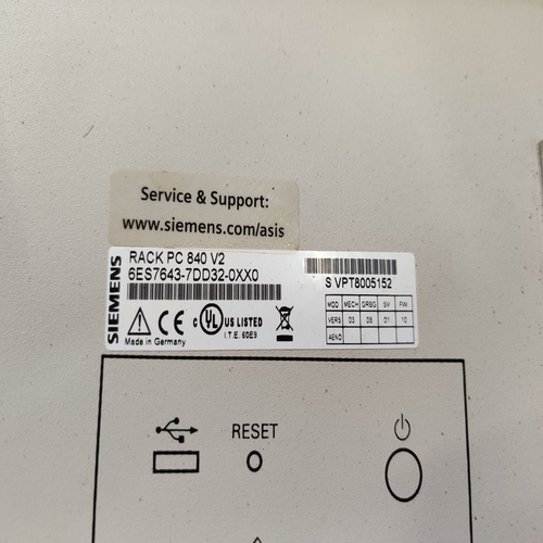 SIEMENS SIMATIC 6ES7643-7DD32-0XX0 RACK PC 840 V2