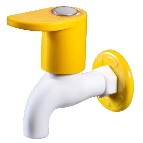 Yellow And White P.T.M.T Bib Water Tap