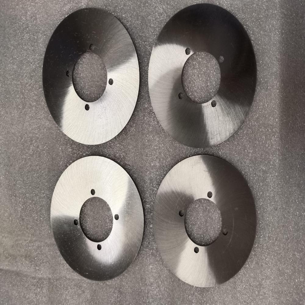 Circular Slitting Knives - High Speed Steel Material, 8 Inch Size, Silver Color | Ideal for Paper Slitting Applications