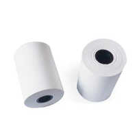 White Paper Billing Roll - Different Sizes, White Color, Variable Thickness In Millimeter (mm) | Ideal For Printing And Billing Applications