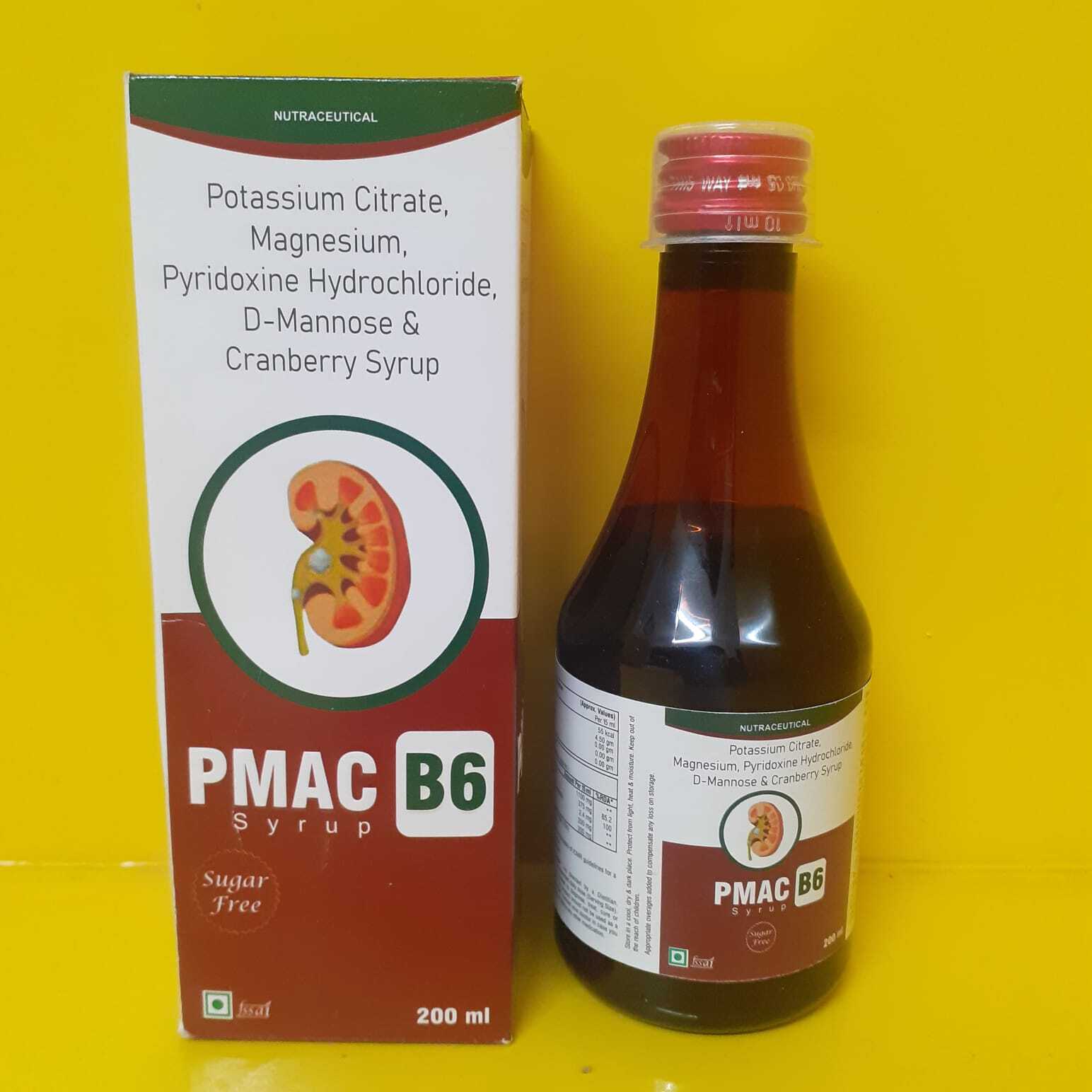 Potassium Citrate Magnesium Pyridoxine Hydrochloride  D Manose Cranberry Syrup SUGAR Free