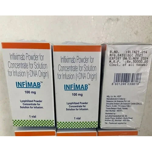 Infimab Infliximab 100 Mg Injection Keep Dry & Cool Place