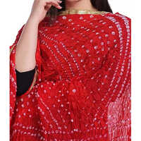 Silk Bandhani Dupatta - Color: Multi