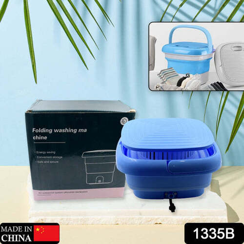 MINI WASHING MACHINE FOLDABLE MINI WASHER WITH DRAIN BASKET PORTABLE WASHING MACHINE FOLDABLE FOR LAUNDRY TRAVEL CAMPING RV BABY CLOTHES (1335B)