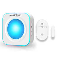 Smart Doorbell Receiver with Magnetic Door Transmitter and batteries