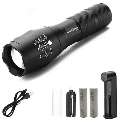 G700 Metal Led Torch Flashlight - Material: Plastic