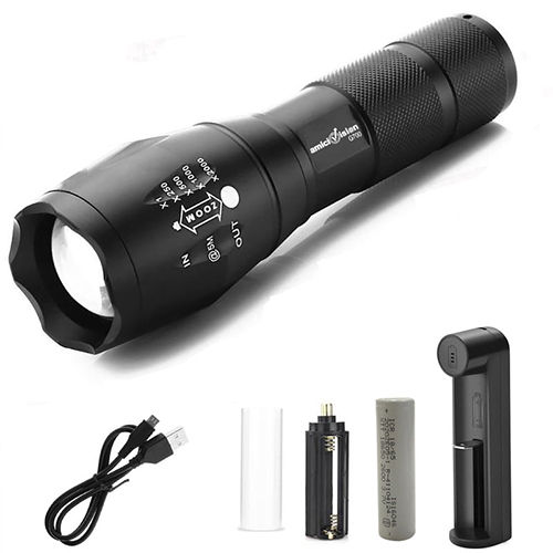 G700 Metal Led Torch Flashlight - Body Material: Plastic