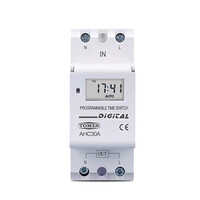 Tomzn Programmable Timer Switch - Plastic, Ip65 Rated | 7 Days 24 Hours Control, 16 On/off Settings, In-built 1.2v Battery
