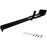 Wall Mount Helmet Stand - Durable Steel, 44.6x8x2 Cm, Matte Black | Space Saving Design, Easy Installation, Multi-purpose For Helmets And Gear