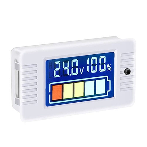 0-100V DC Battery Capacity Indicator Voltmeter with Color LCD Display