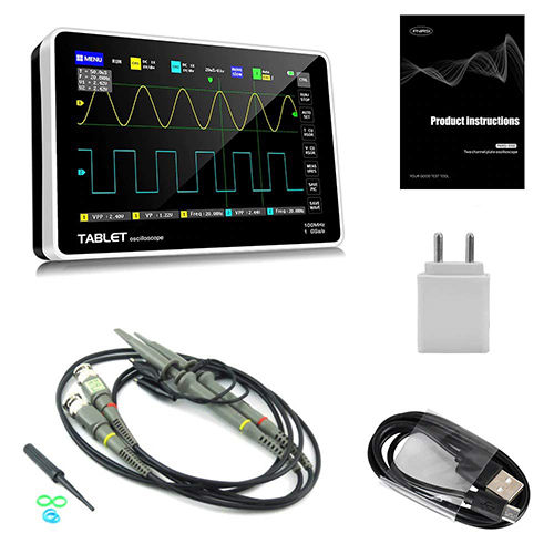 Black Touchscreen Portable Oscilloscope - Ads1013