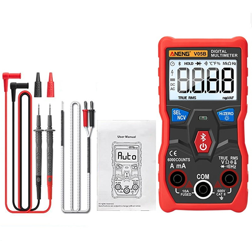 Red Aneng Multimeter V05B With 2Xaaa Battery