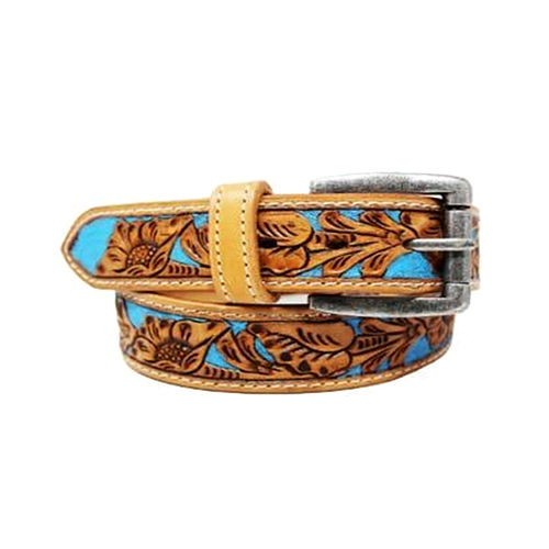 Mens Multicolor Buff Belt