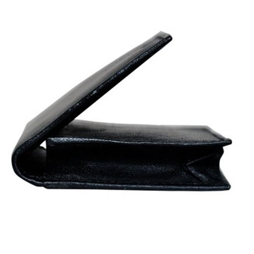 Sheep Black Leather Card Holder