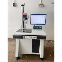 Automatic Laser Marking Machine - New Industrial Grade, White Finish | Warranty Included, Precision Marking Technology