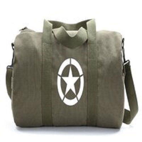 Olive Canvas Duffel Bag