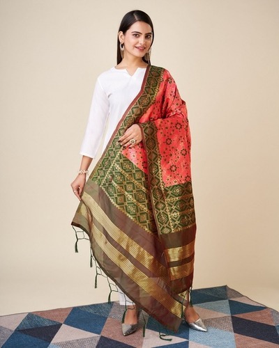 Banarasi Dupatta - Digital Print, 2.30 to 2.50 Meters | Multicolor, Modern Design, Non-Toxic, Quick Dry, Washable, Party Wear