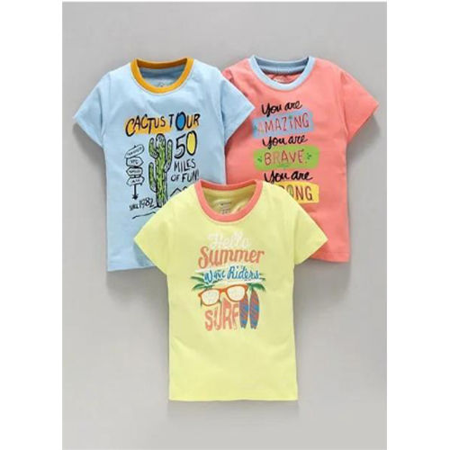 Round Neck Tee Pack Of 3 Age Group: 0-24 Month