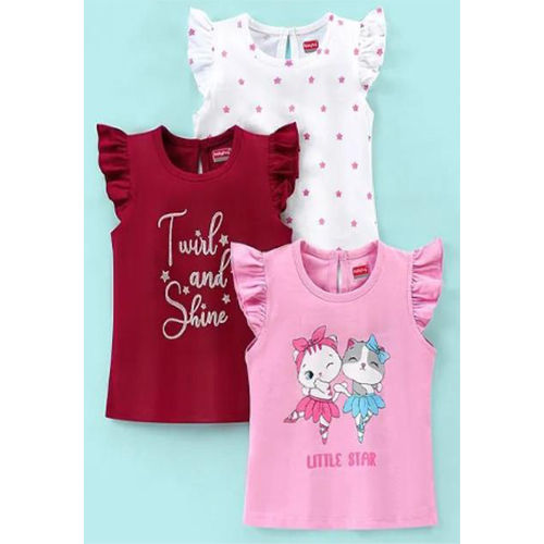 Round Neck Tee Girls Pack Of 3