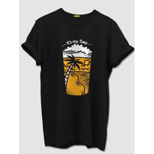 Half Sleeve Regular Fit T-Shirt for Men, Crew Neck Graphic Tee