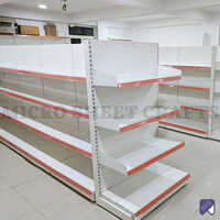 End Side Grocery Rack - Color: White