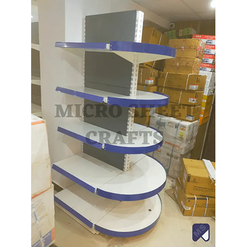 Supermarket End Cap Display Racks - Color: White