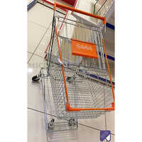 Stainless Steel Supermarket Trolley - Capacity: 100 Ltr