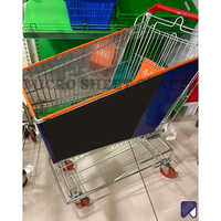 Supermarket Plastic Trolley - Material: Aluminum/alloy