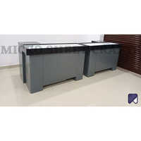 Modern Checkout Counter - Color: Grey