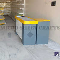 L Shaped Cash Counter - Color: Grey
