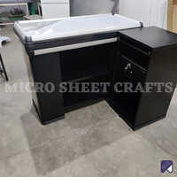 Black Retail Checkout Counter