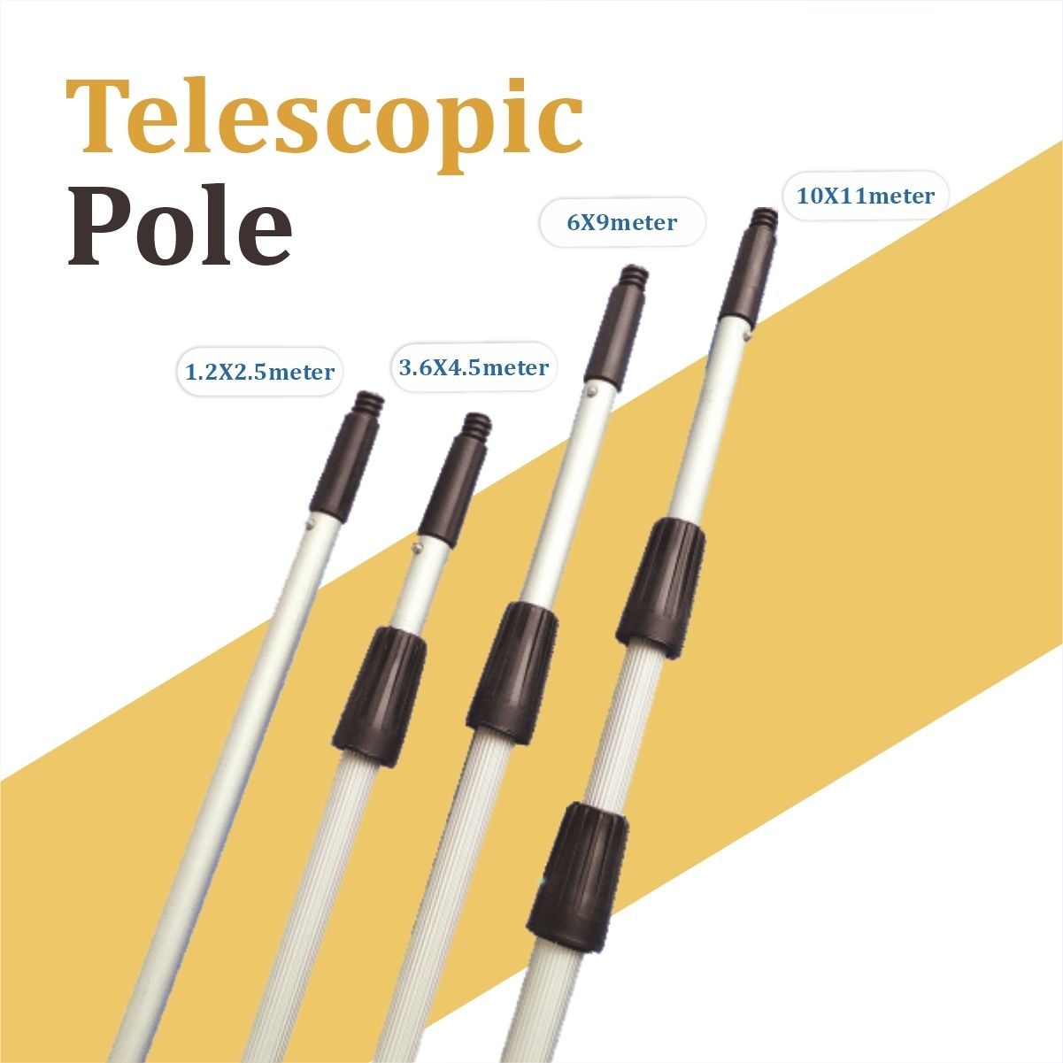 Telescopic Pole-3Level 3.6m