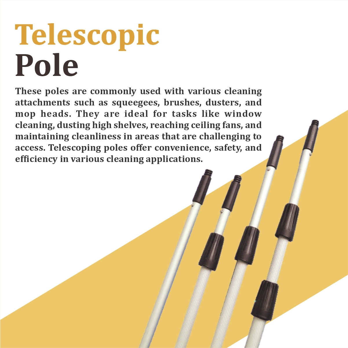 Telescopic Pole-3Level 3.6m