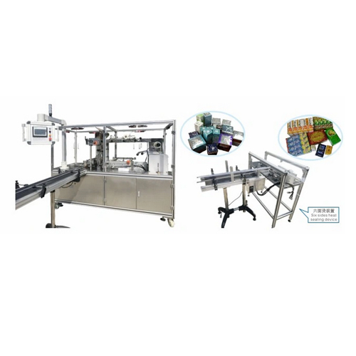 Automatic 3D Cellophane Overwrapping Machine