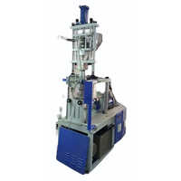 Screw Type Vertical Injection Machine - Color: Blue-white