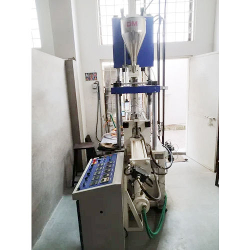 Blue-White Industrial Semi Automatic Vertical Injection Molding Machine