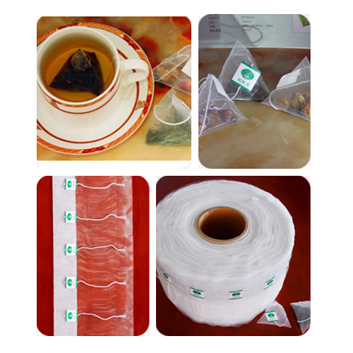 White Nylon Pyramid Triangle Tea Bag