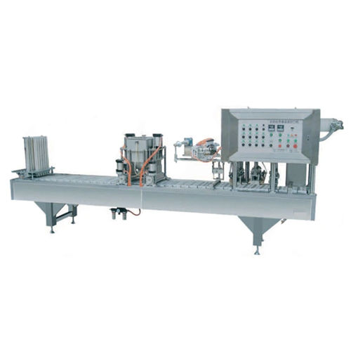 CFD-4 Full Automatic High-Speed Jelly Juice Chocolate Filling and Sealing Machine - Silver, Electric Driven, Industrial Automation
